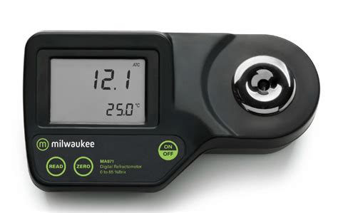 how does a milwaukee refractometer work|refractometer brix meter.